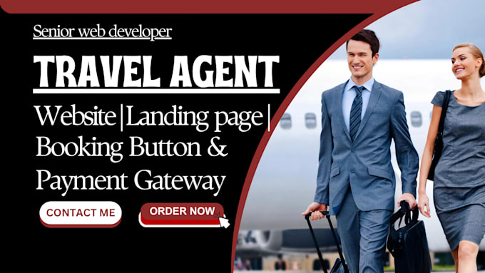 Gig Preview - Create high responsive travel agency website tour website travel landing page