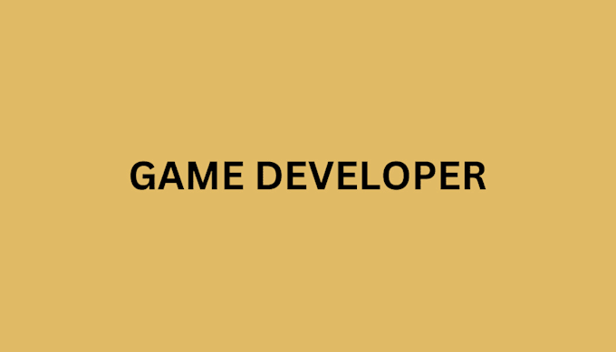 Gig Preview - Develop a unity game for you for pc and mobile