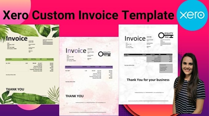 Bestseller - design xero custom invoice templates that suit your business