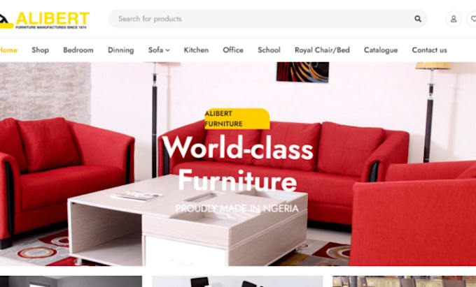 Gig Preview - Design profitable furniture shopify  home decor store furniture website