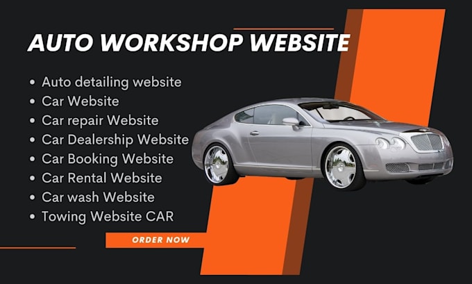 Gig Preview - Design auto workshop website auto repair website with appointment booking