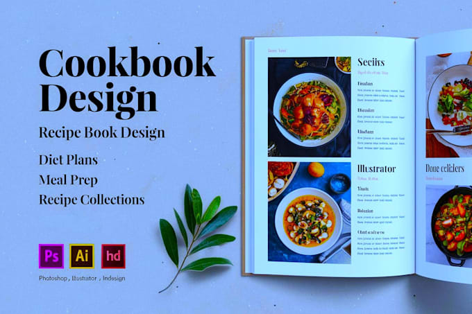 Gig Preview - Write and design meal, diet plan,recipe book,kids cookbook formatting and cover