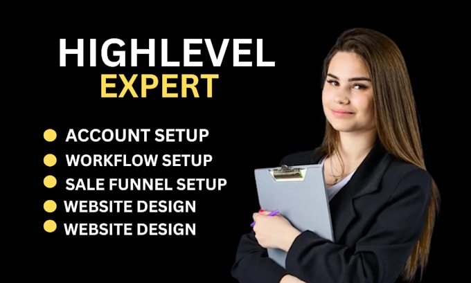 Gig Preview - Do gohighlevel website services, funnel setup and workflow optimization