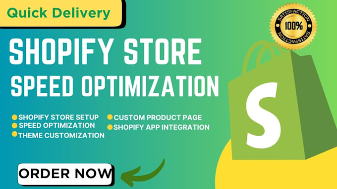 Gig Preview - Do shopify optimization and speed up shopify