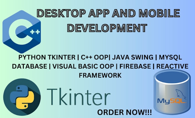 Gig Preview - Do desktop app development mobile development