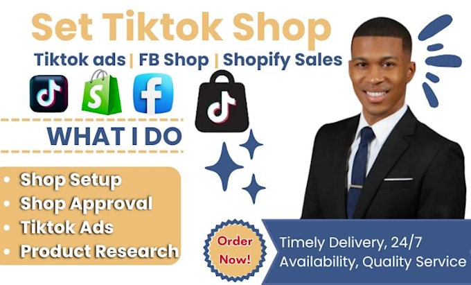 Gig Preview - Boost shopify sales setup tiktok shop tiktok marketing facebook shop tiktok ads