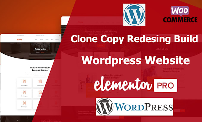 Gig Preview - Copy or duplicate, wordpress website with elementor pro