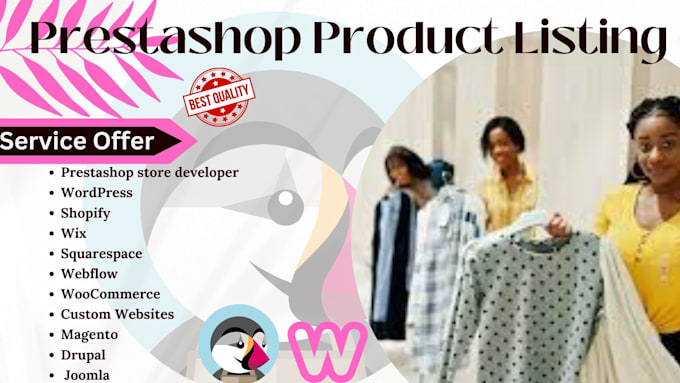 Bestseller - develop and customize your prestashop store, webflow, wordpress, drupal, joomla