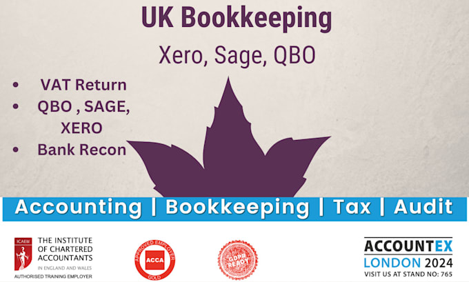 Gig Preview - Do bookkeeping, vat return in quickbooks online, sage, quick file, and xero