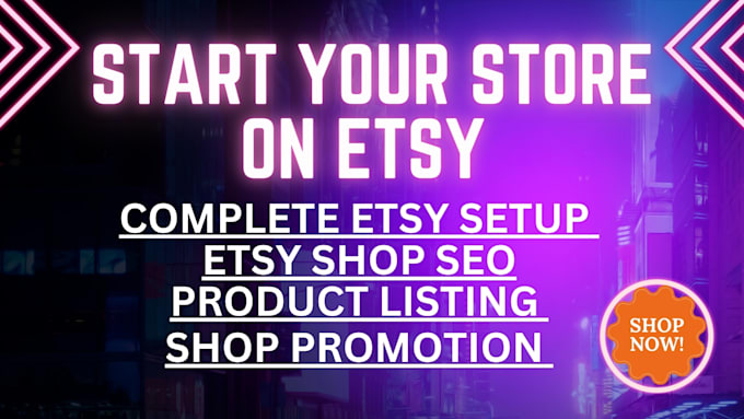 Gig Preview - Set up your etsy shop, add listings, SEO, or offer a complete shop makeover