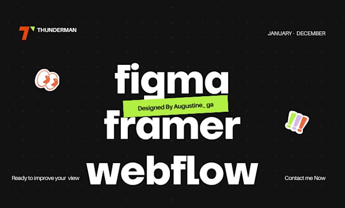 Gig Preview - Design websites in figma, framer, webflow website, figma to framer landing page