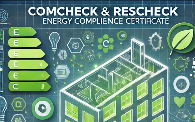 Gig Preview - Make commcheck and rescheck energy compliance certificate