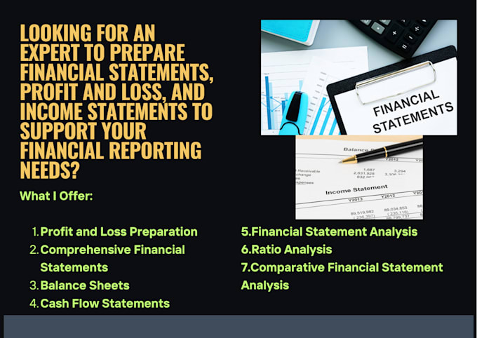 Bestseller - prepare professional financial statements