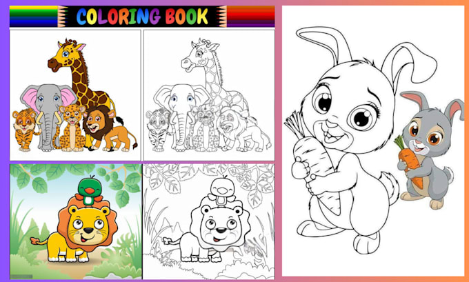 Gig Preview - Coloring book pages for children stories, kids activity book and adults