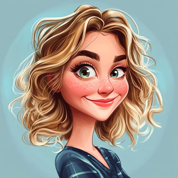 Gig Preview - Make cute and funny cartoon caricature potrait