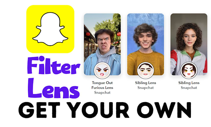 Gig Preview - Create custom snapchat lenses and filter with lens studio
