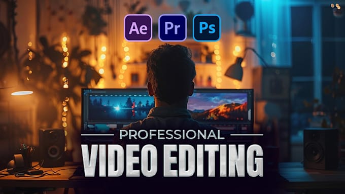 Gig Preview - Do a professional video editing for youtube and any other social media