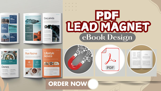 Gig Preview - Design PDF lead magnet, checklist, ebook design, PDF lead magnet design brochure