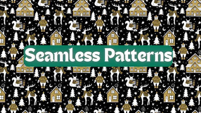 Gig Preview - Create seamless repeat pattern designs