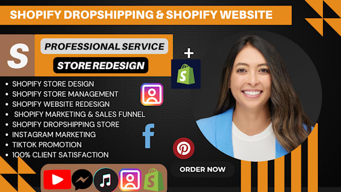 Gig Preview - Shopify virtual assistant shopify sales marketing expert shopify store manager