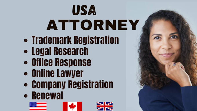 Gig Preview - Be your licensed US patent, trademark attorney, trademark registration, amazon