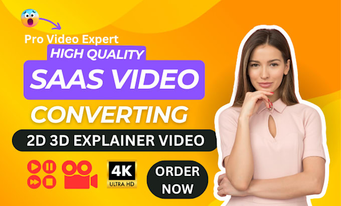 Bestseller - create engaging saas product video, 2d 3d explainer animation video or app promo