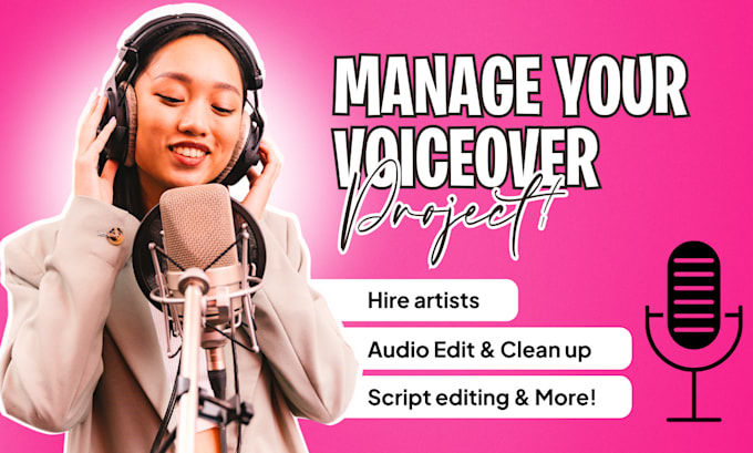 Gig Preview - Manage your voiceover project