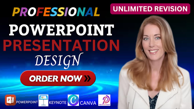 Gig Preview - Do powerpoint presentation design, investors pitch deck, canva presentation