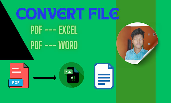 Gig Preview - Convert pdf file to excel or word file