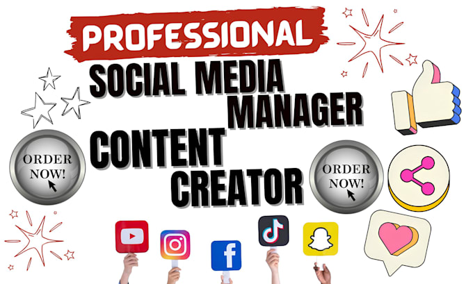 Gig Preview - Be your social media marketing manager content creation organic instagram