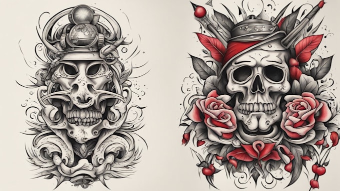 Gig Preview - Create old school or traditional tattoo design