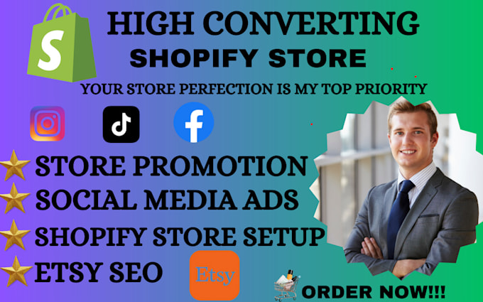 Gig Preview - Complete shopify marketing dropshipping marketing shopify social media marketing