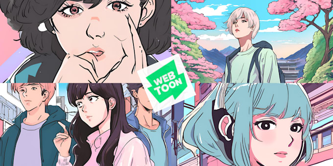 Gig Preview - Do webcomic promotion, webtoon tapas,manga, comic promotion