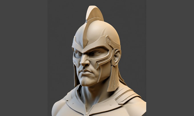 Gig Preview - Sculpt 3d armor, 3d helmet, 3d weapon, cosplay, 3d mask for 3d printing, 3d game