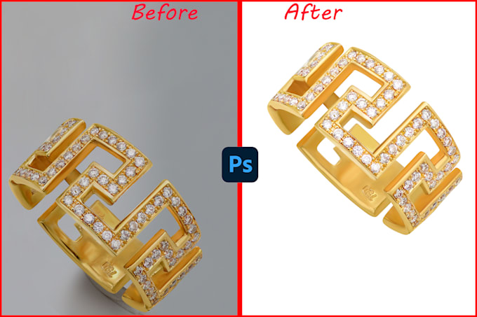 Gig Preview - Provide top quality jewelry retouch and 3d jewelry photo retouching photoshop