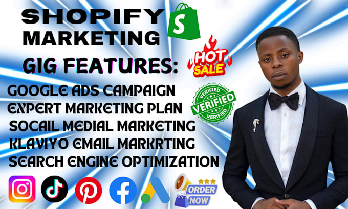 Gig Preview - Promote shopify store shopify marketing sales funnel to boost shopify sales