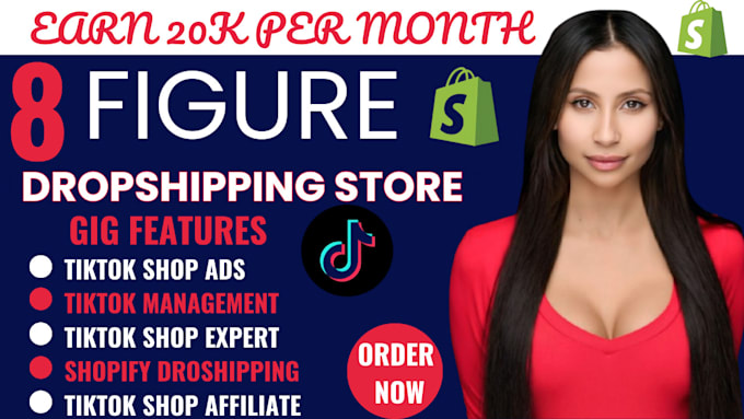 Gig Preview - Shopify manager 8 figure roi dropshipping marketing facebook ads instagram