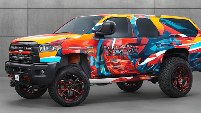 Gig Preview - Do attractive vehicle wrap, car wrap, or van wrap design