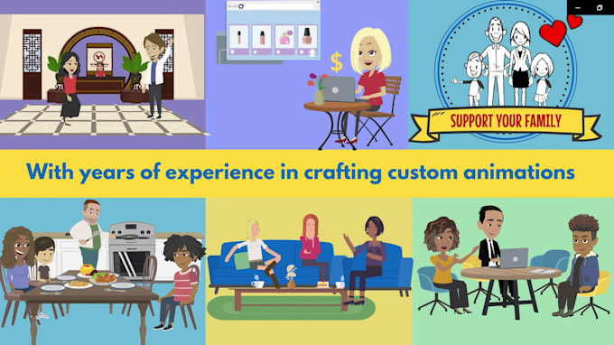 Gig Preview - Create a stunning 2d animated explainer video in 24h