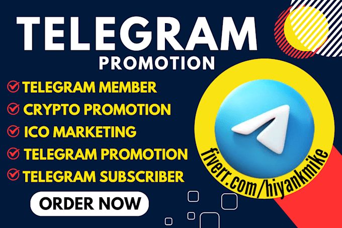 Gig Preview - Do crypto telegram promotion telegram subscribers  group channel ico marketing