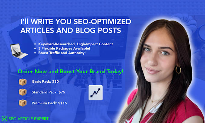 Gig Preview - Write SEO blog posts with advanced keyword research for engaging content