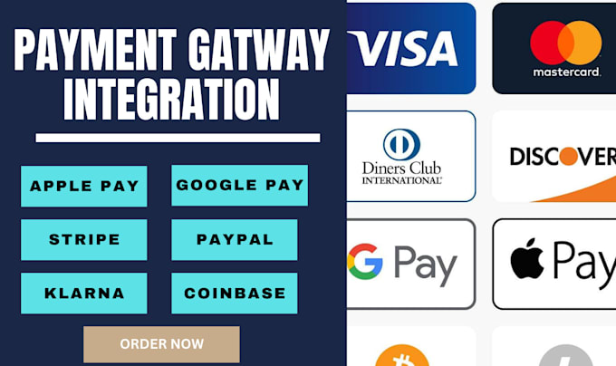 Gig Preview - Integrate stripe, google pay, apple pay, klarna, gpay and other payment gateways