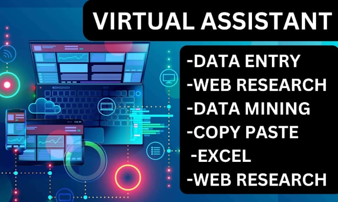 Gig Preview - Be your virtual assistant for web research, data entry, excel, data collection