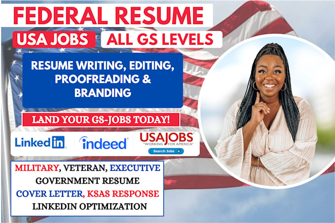 Gig Preview - Write federal resume for your targeted jobs ats resume linkedin writing usajobs