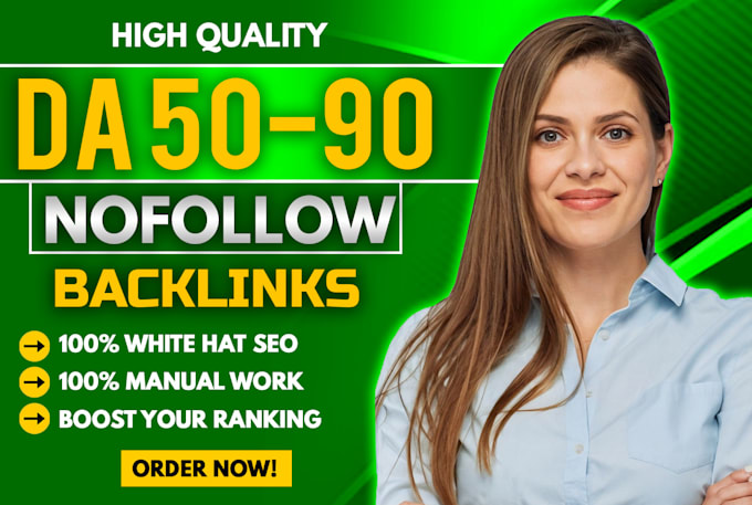 Gig Preview - Create high quality nofollow backlinks from DR 50 to 90