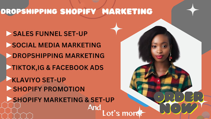 Gig Preview - Do shopify seo dropshipping marketing, social media marketing email optimization