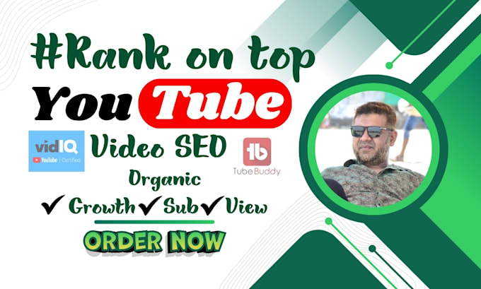 Gig Preview - Your best youtube video SEO expert with vidiq and tubebuddy