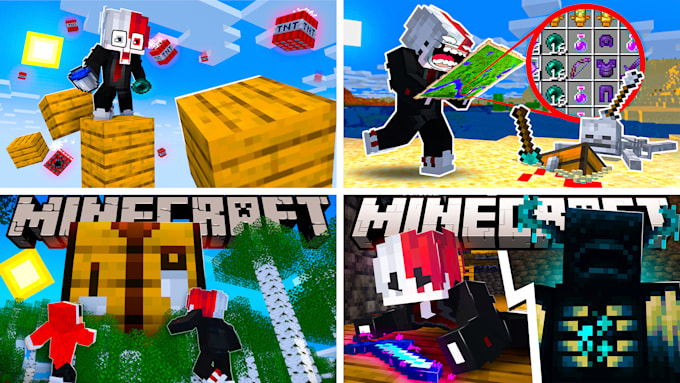 Gig Preview - Create a 4 minecraft thumbnail