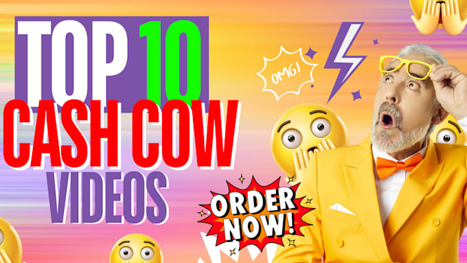 Gig Preview - Do top 10 cash cow faceless youtube videos