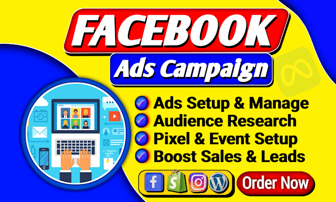 Gig Preview - Do facebook ads manager, fb lead ads, meta ads, fb ads campaign